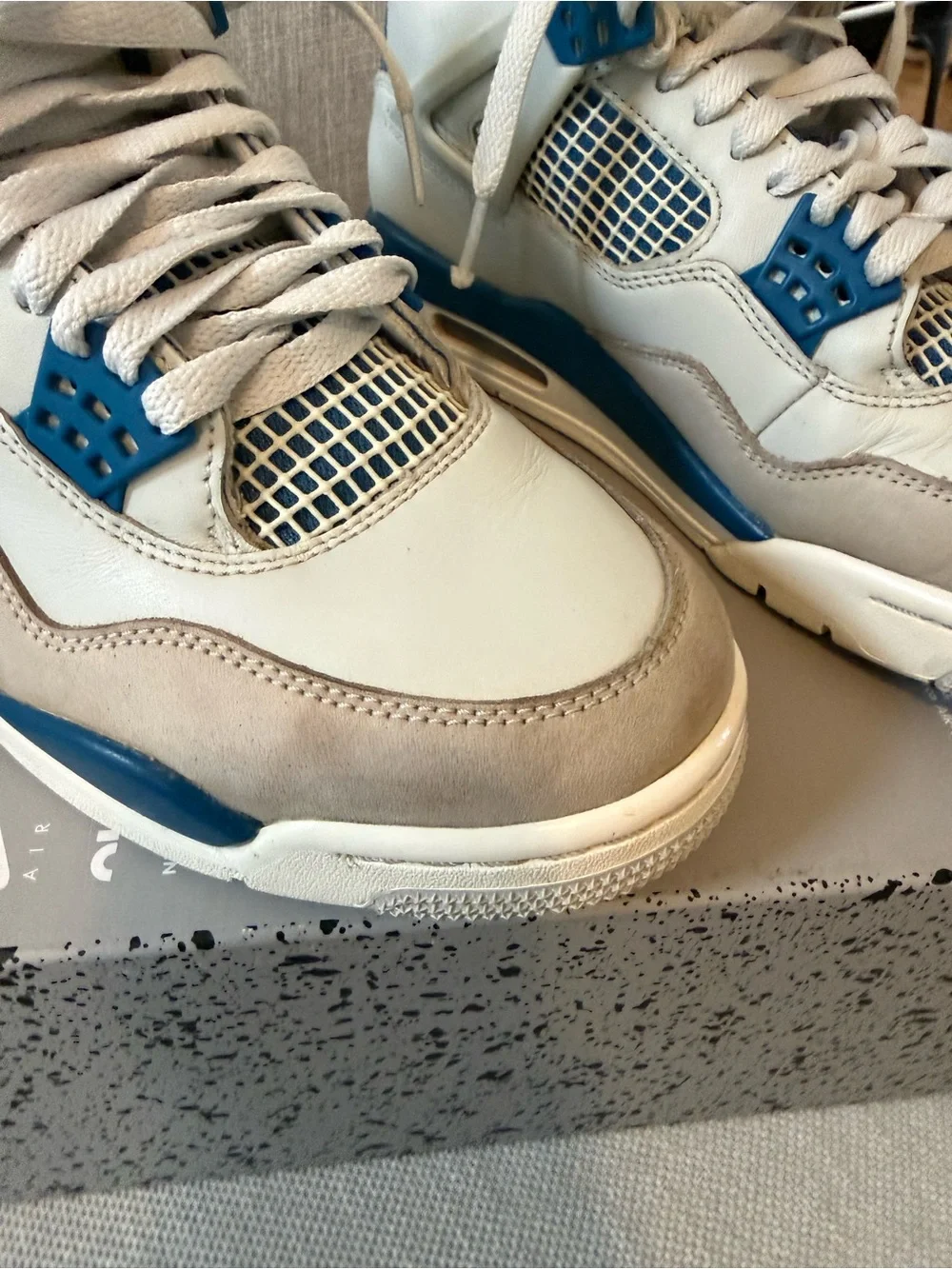 Air Jordan 4 retro military blue.